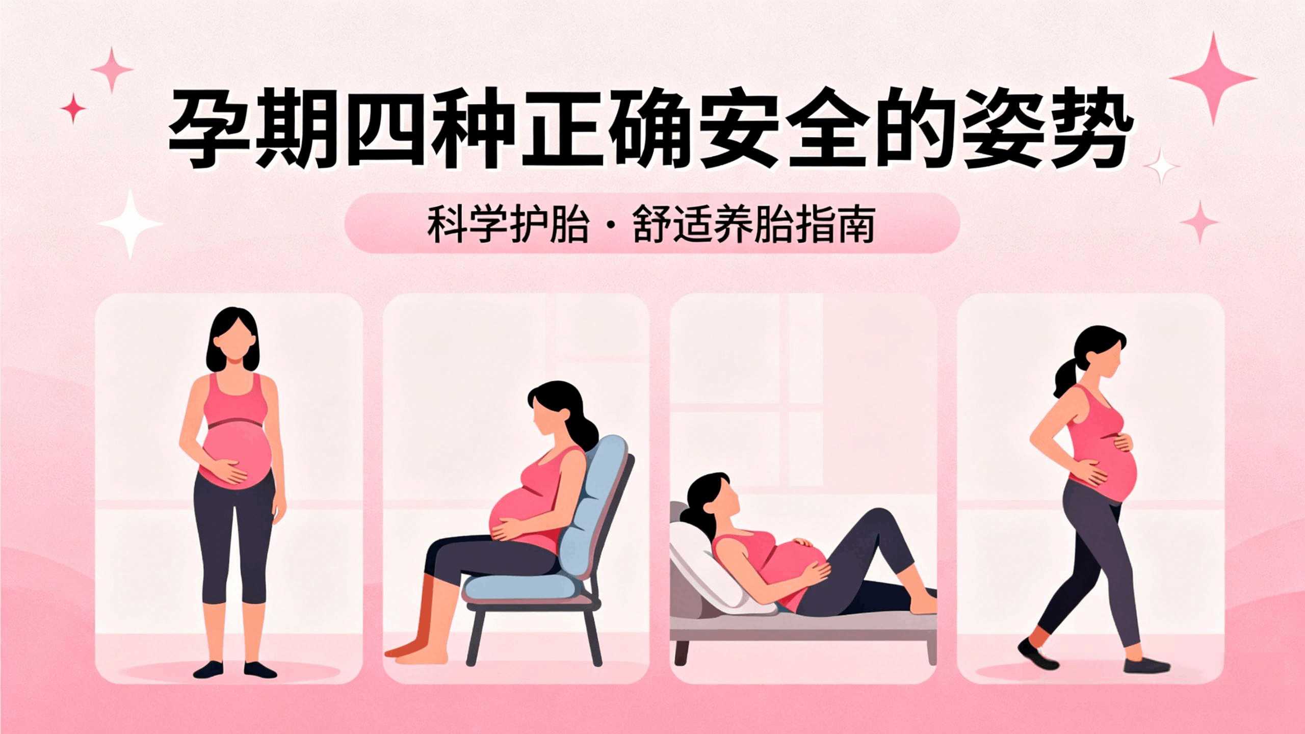 孕期四种正确安全的姿势